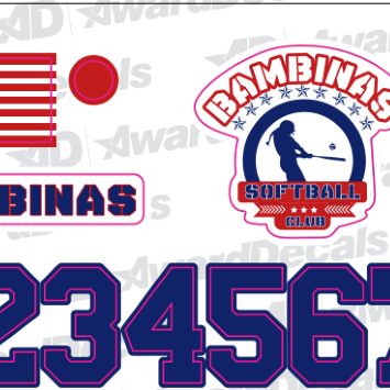 softball decal softball decal