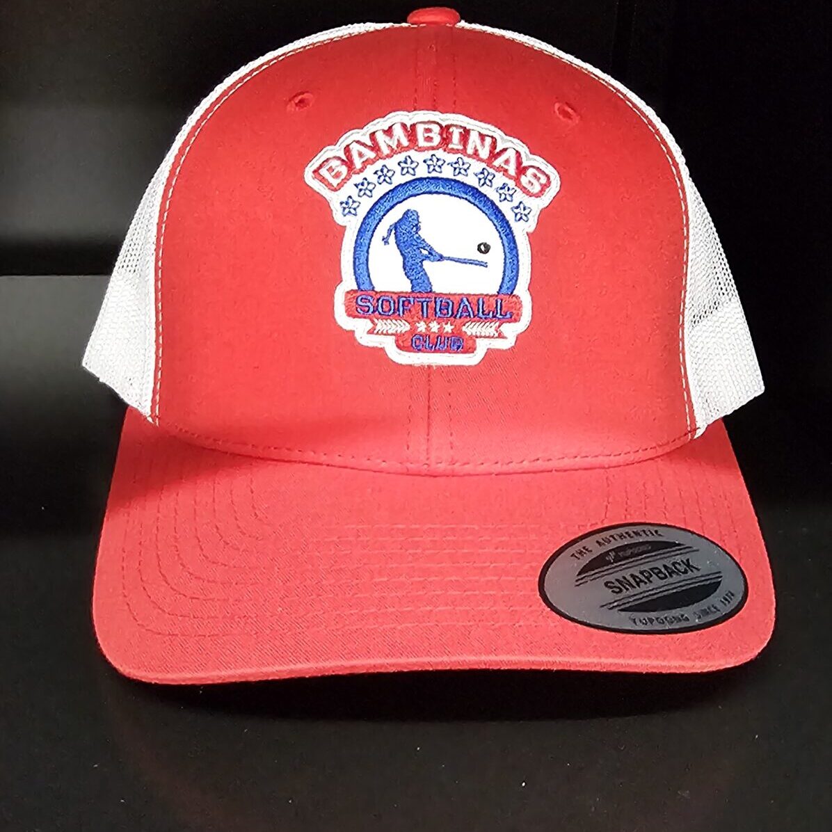 softball hat red softball hat red